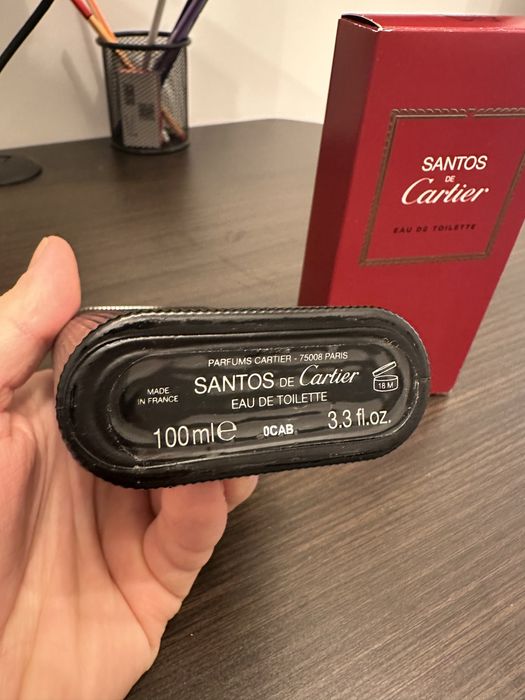 Flakonik po perfumach i kartonik Santos de Cartier 100 ml