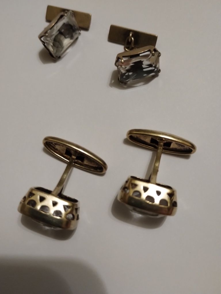 серебряные запонки