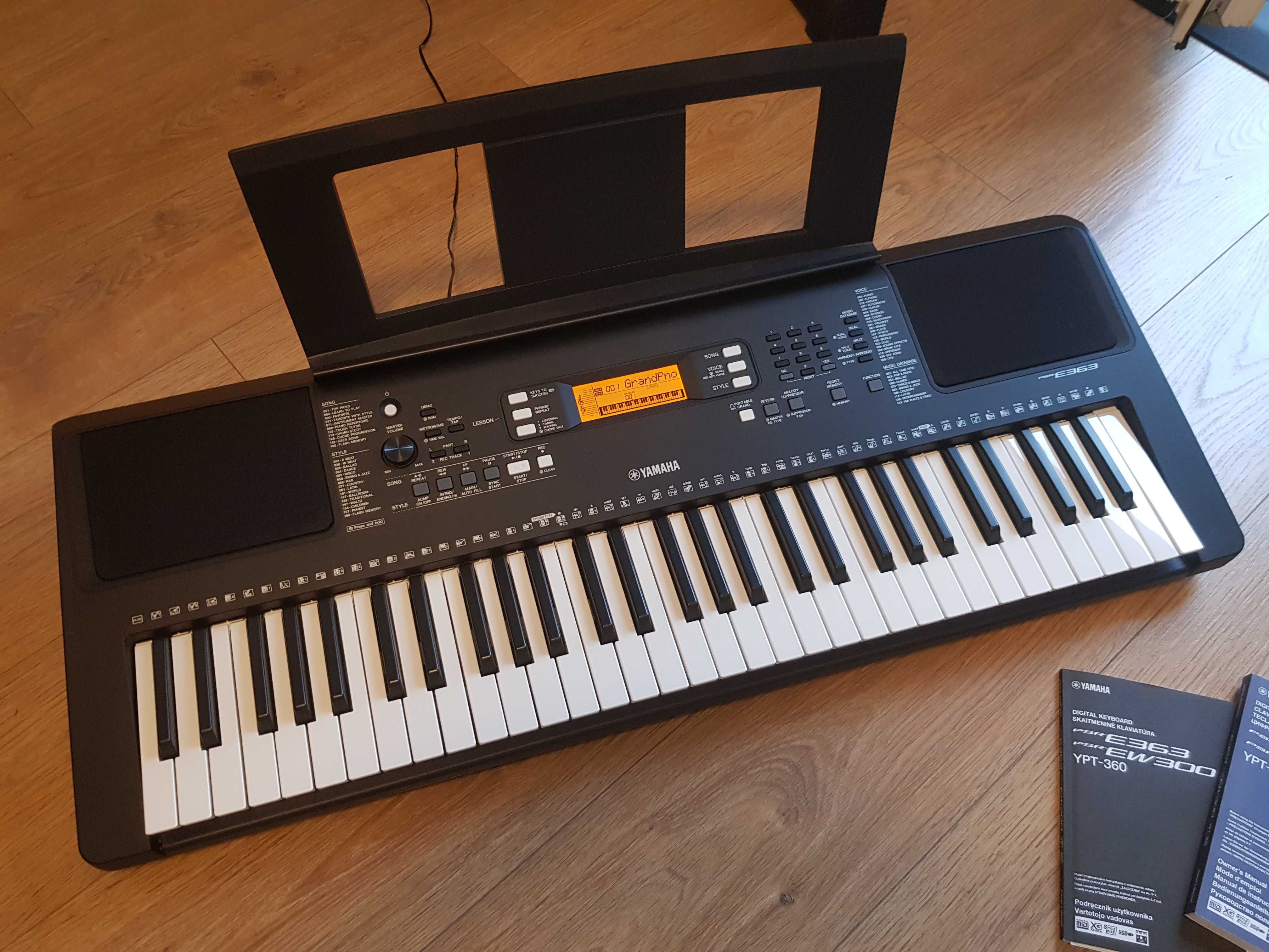 Yamaha keyboard PSR-E363 (YPT-360) stan jak NOWY