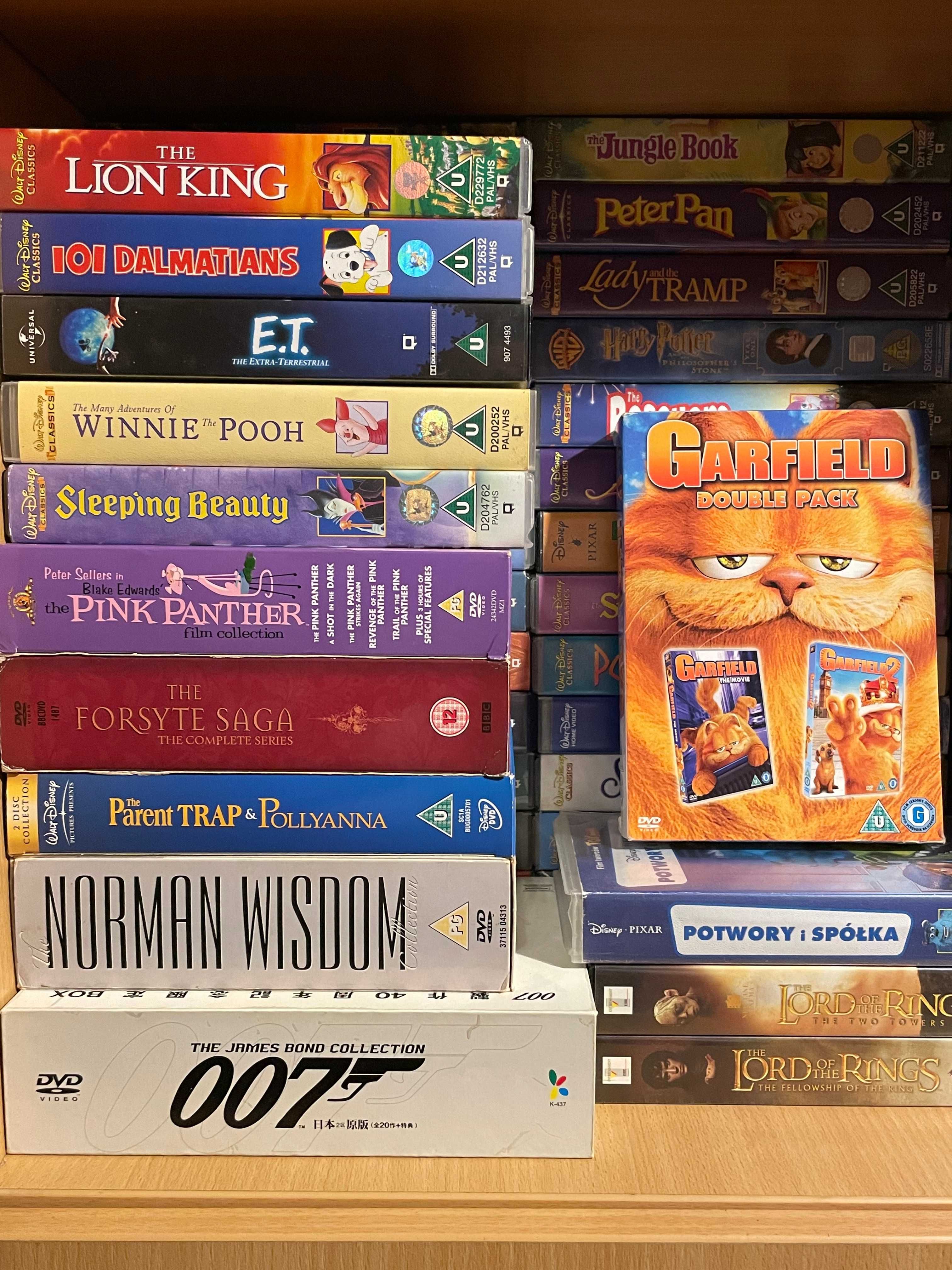 100 oryginalne filmy VHS / DVD angielskie i polskie - jak NOWE!