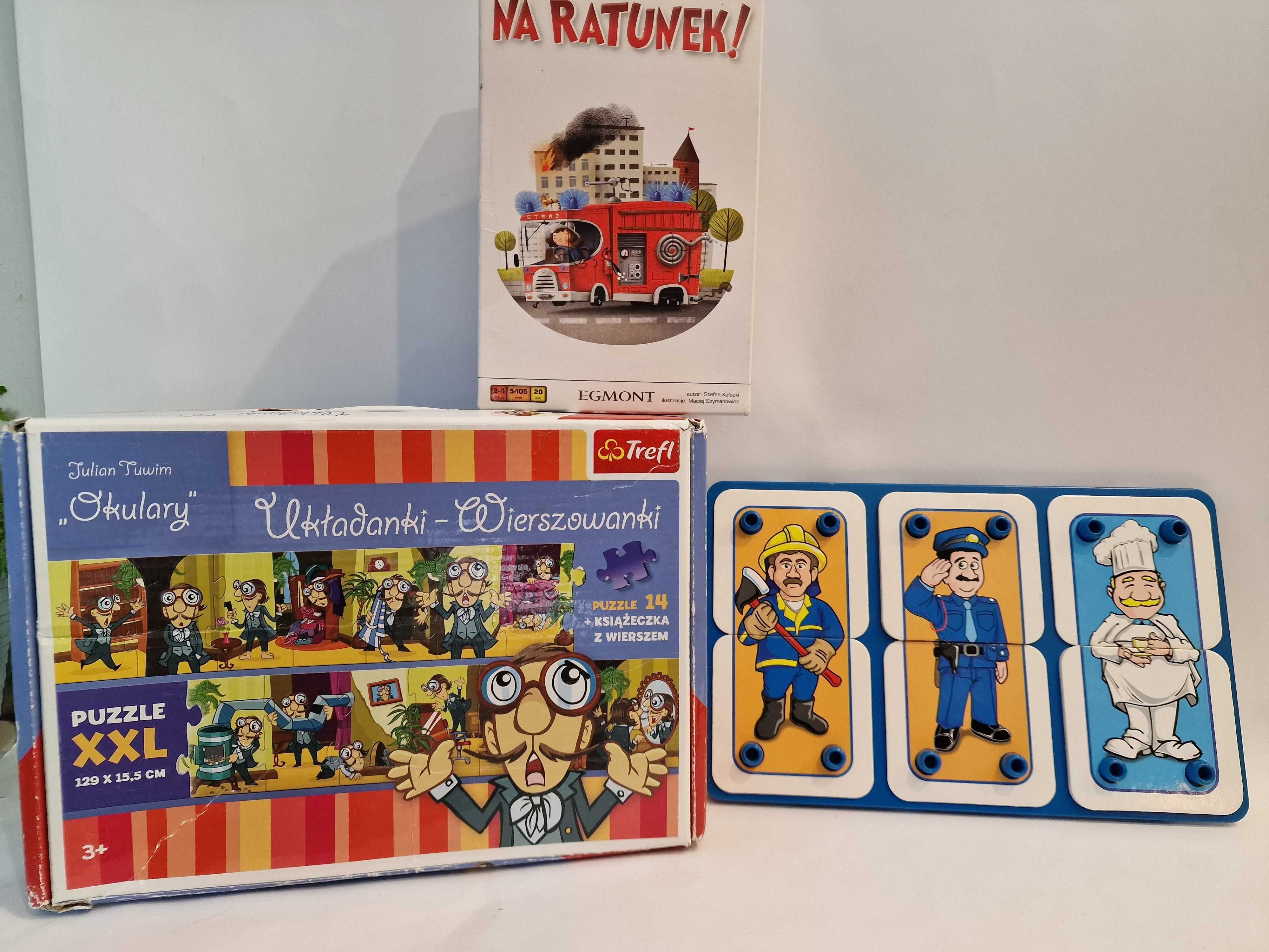 3 X Puzzle zawody układanka J.Tuwim gra Na ratunek