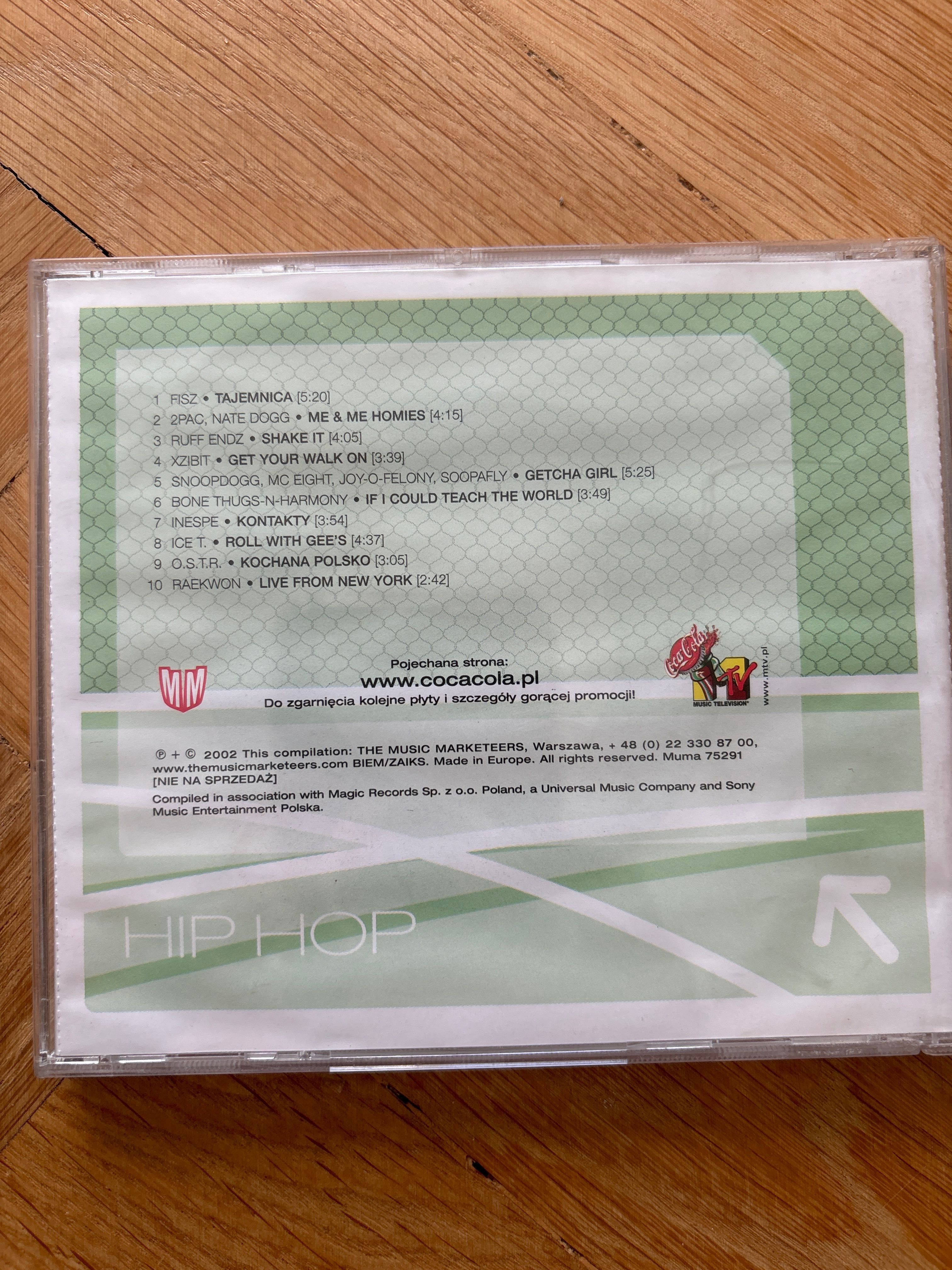 CD HIP HOP 2003 2Pac Fisz Nate dogg xibit ostr raekwon Ice t