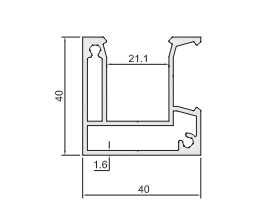 Profil ocynkowany 80x20x1 (L-5MB, L-6MB), I GAUNEK