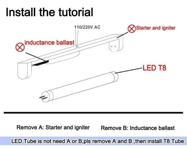 Led T8 Tubular 120cm Novo