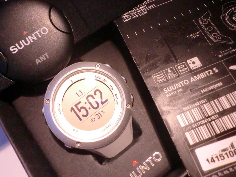 Suunto-Ambit2 S White HR Integrated GPS Monitoring-Sport Watch