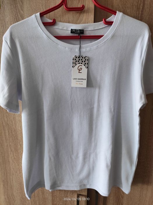 Koszulka prążkowana oversize basic