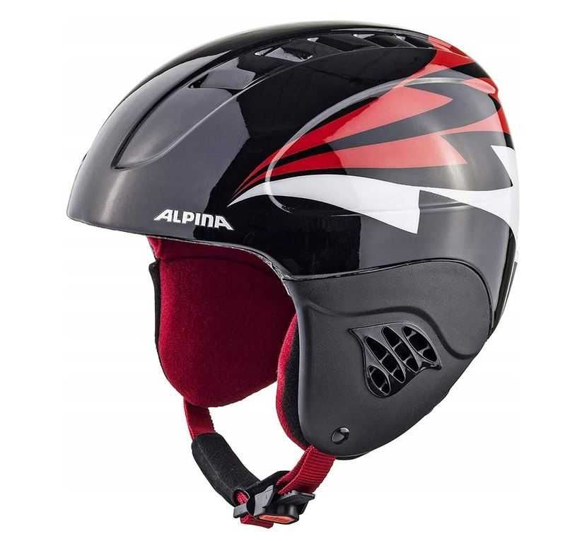 Kask Narciarski Alpina Carat black-red 48-52 cm (T)