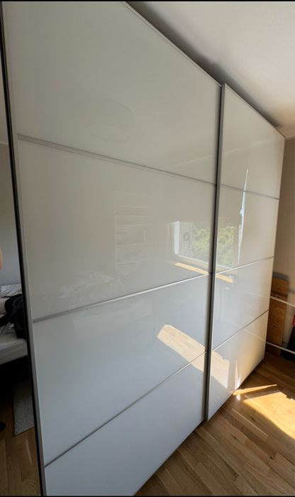 Ikea Pax szklane drzwi przesuwne