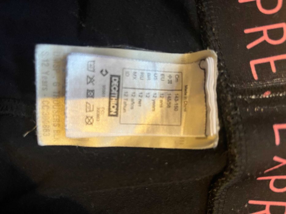 12 anos Calças de Dança Moderna/Jazz Largas e Leves - Rapariga - Preto