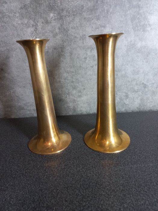 Бронзовые подсвечники масонская пара колонны