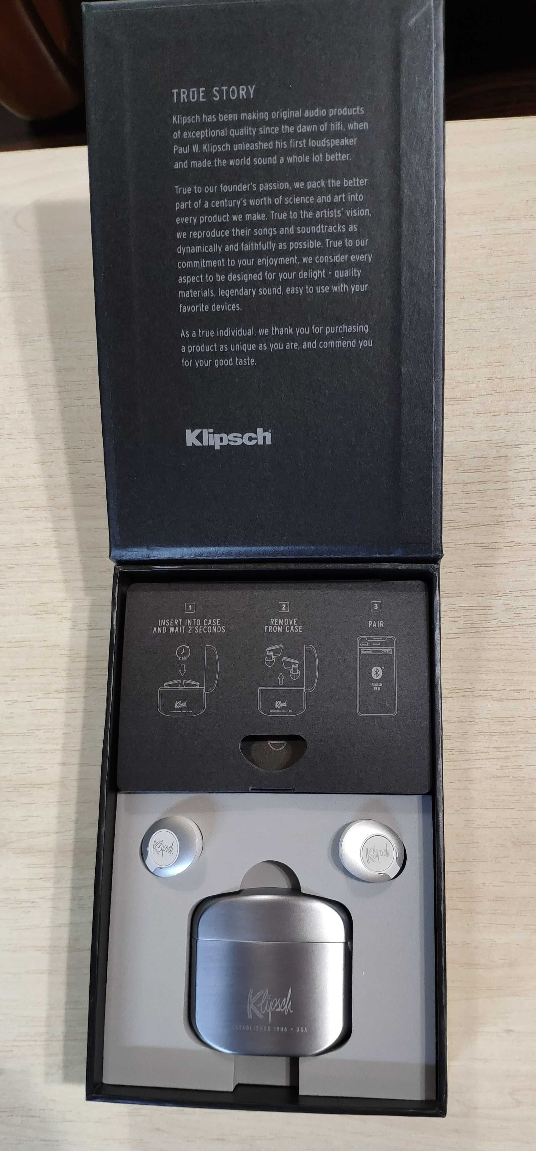 Продам Наушники Klipsch T5 II True Wireless Bluetooth Earphones Silver