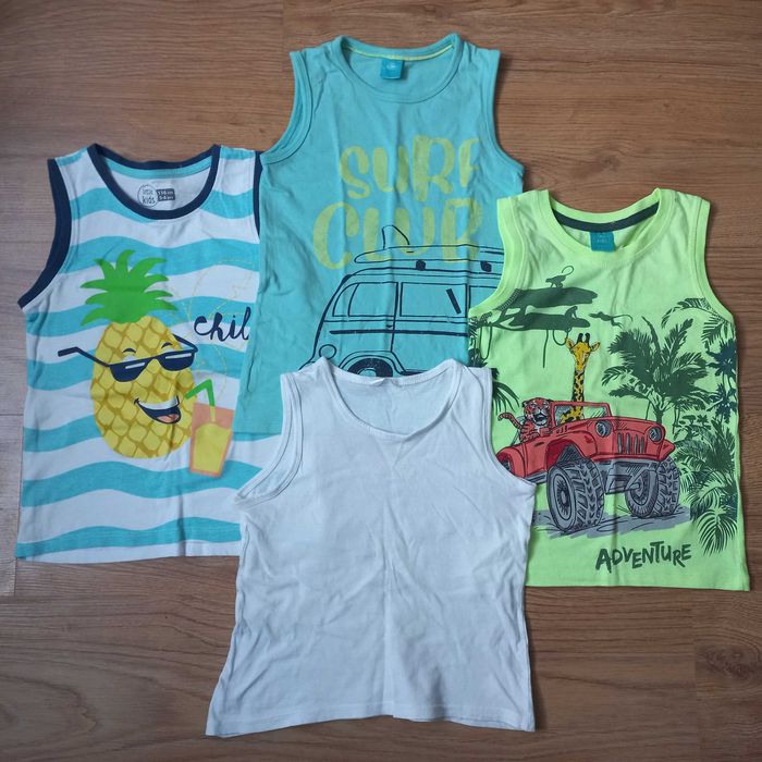 Podkoszulki / T-shirty - r. 116 - Paka (12 sztuk)