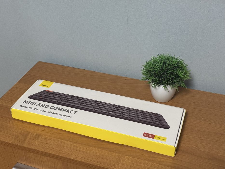 Klawiatura bezprzewodowa Baseus 2.4G + Bluetooth Do 3 urządzeń K01B