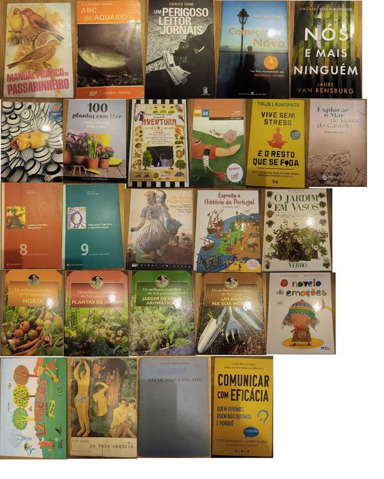 25 livros diversos - menos de 1,50€ por livro