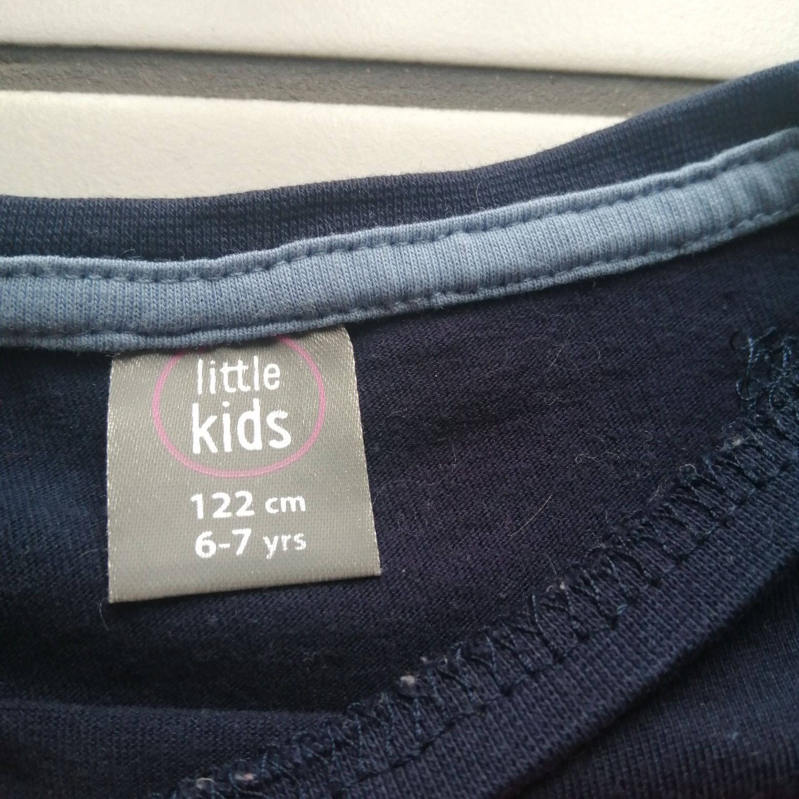 Zestaw granatowa spódniczka i bluzka rozmiar 122