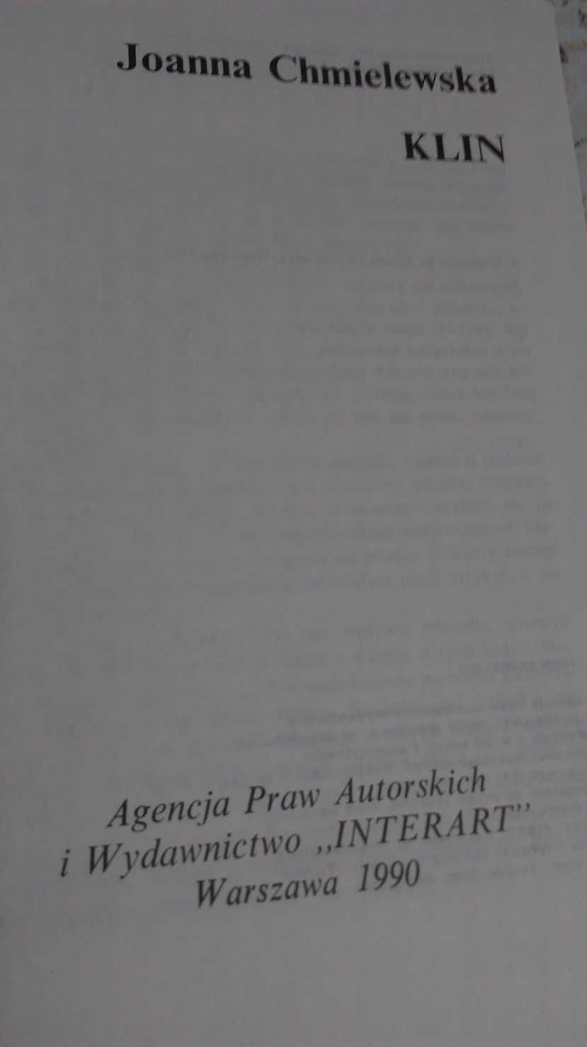 KLIN - książka Joanna Chmielewska