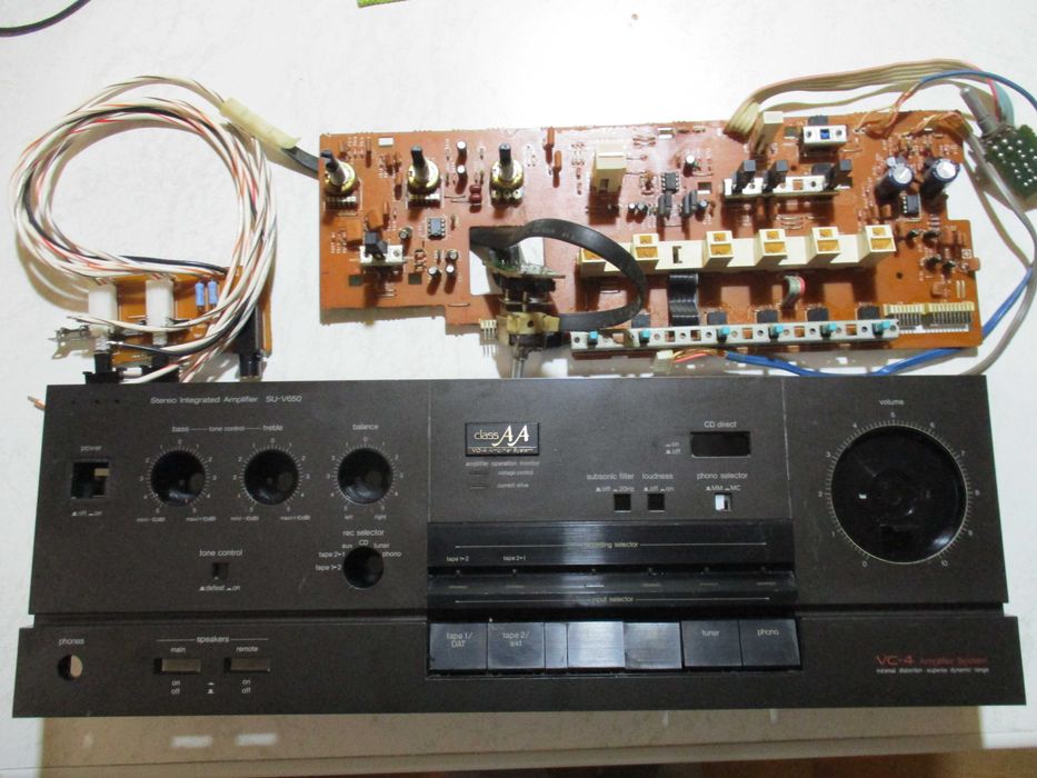 Technics  SU -V650   Panel przedni z płytą elektroniki