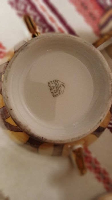 filiżanki i cukiernica Ćmielów