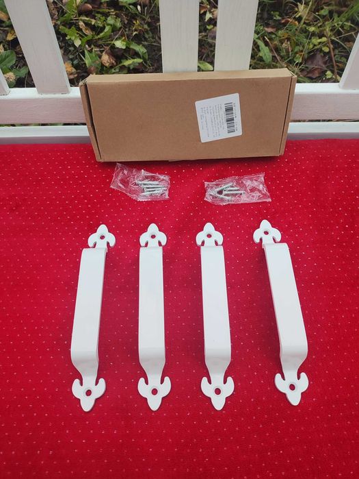 Uchwyt Biały szafki drzwiczek kuty rączka szafek drzwi metalowe gałka