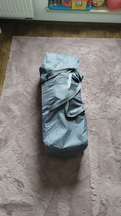 Łóżeczko turystyczne z akcesoriami | Kinderkraft Joy | szaro-różowe