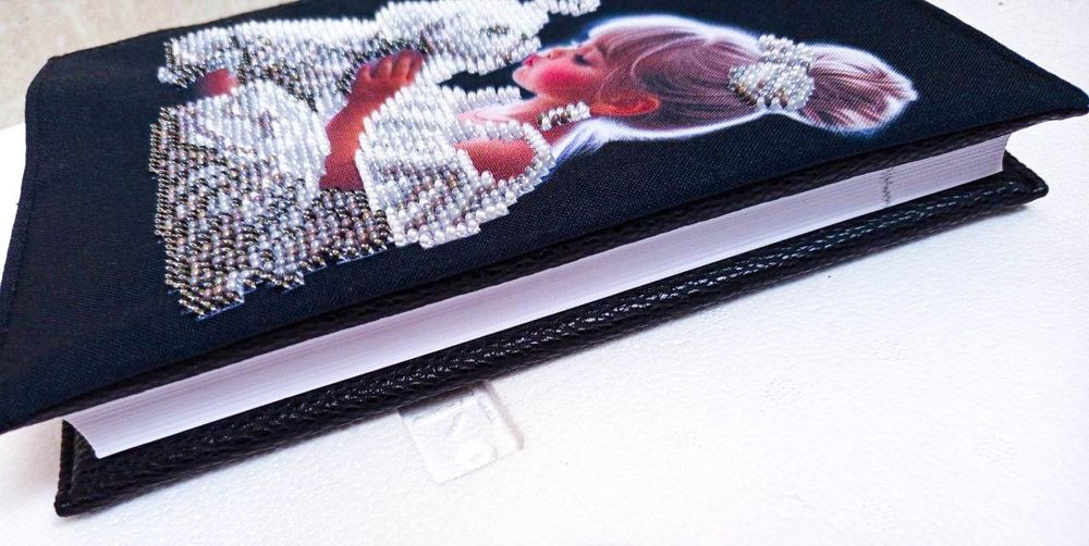 Тетрадь, блокнот, ежедневник для записей,вышивка бисером,ручная работа