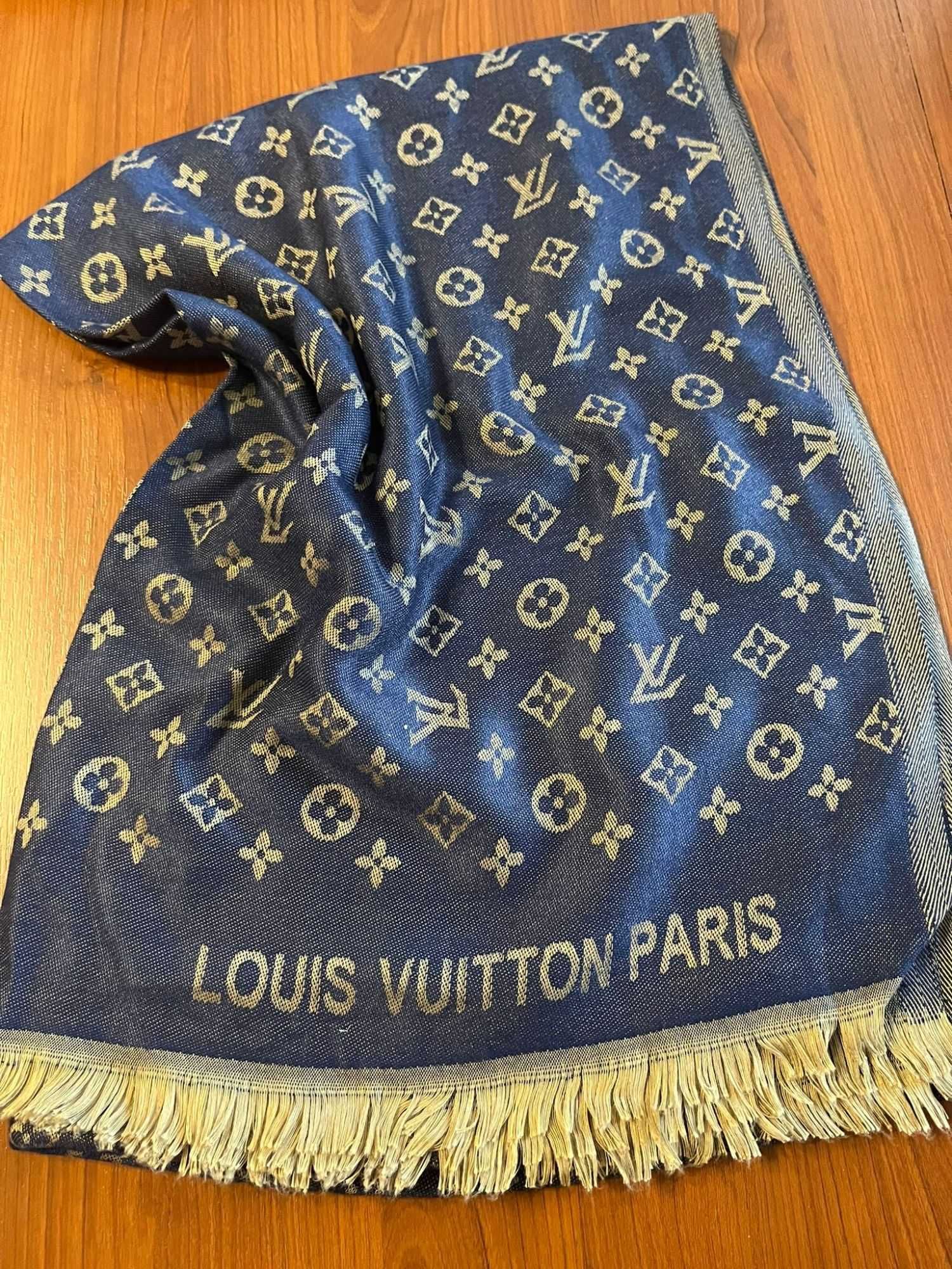 Szalik dwustronny Louis Vuitton Szal Guc Chusta Premium