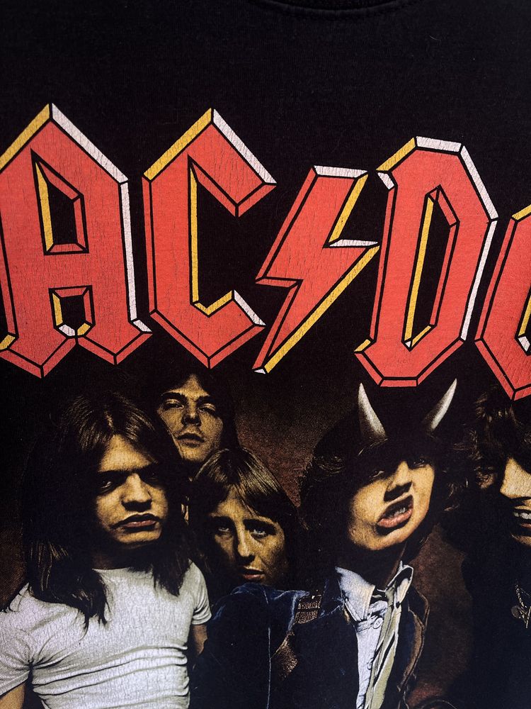 Vintage 2000's AC/DC Highway To Hell Band футболка чорна чоловіча