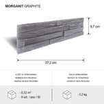 płytka dekoracyjna betonowa epika design morganit grafit