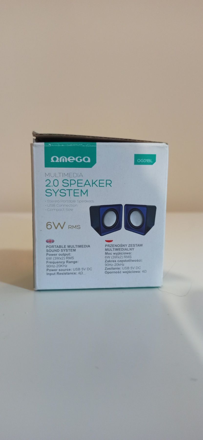Głośniki OMEGA Speakers 2.0 OG-01 Surveyor (41584) Niebieski