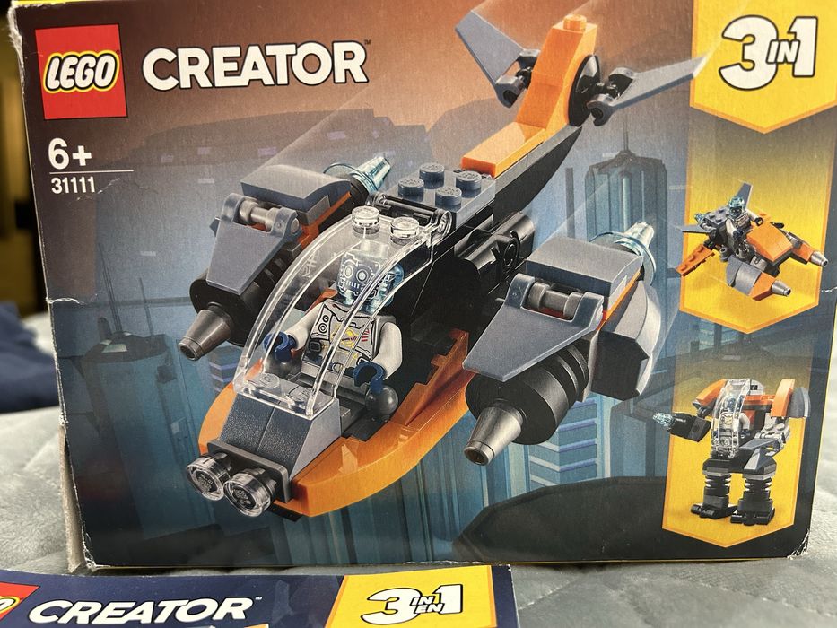 Лего creator 3в1 кібердрон 113 деталей