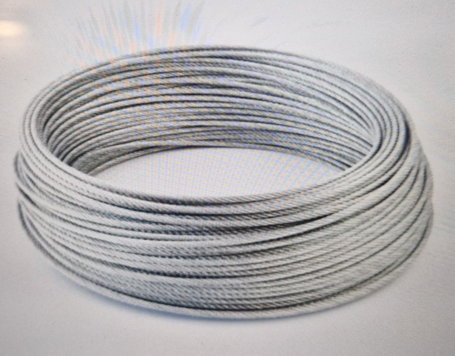 Linka stalowa ocynkowana 5mm lina 6x19 zwój 20 metrów NOWA