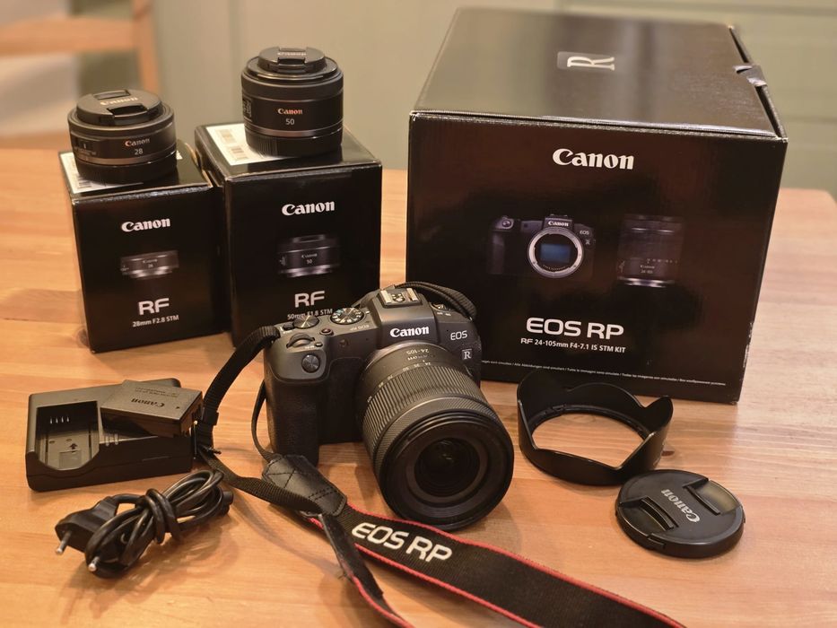 Canon EOS RP + 3 obiektywy RF – zestaw idealny do półzawodowej pracy!