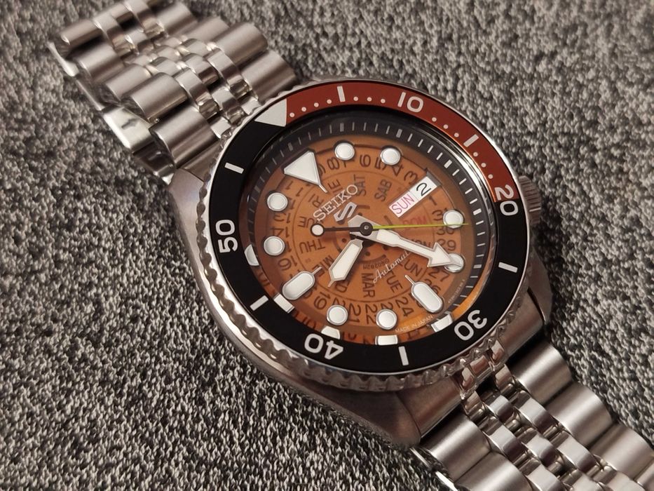 б.в. Made in Japan Seiko 5 SRPJ47 механіка 4R36 100м наручний годинник