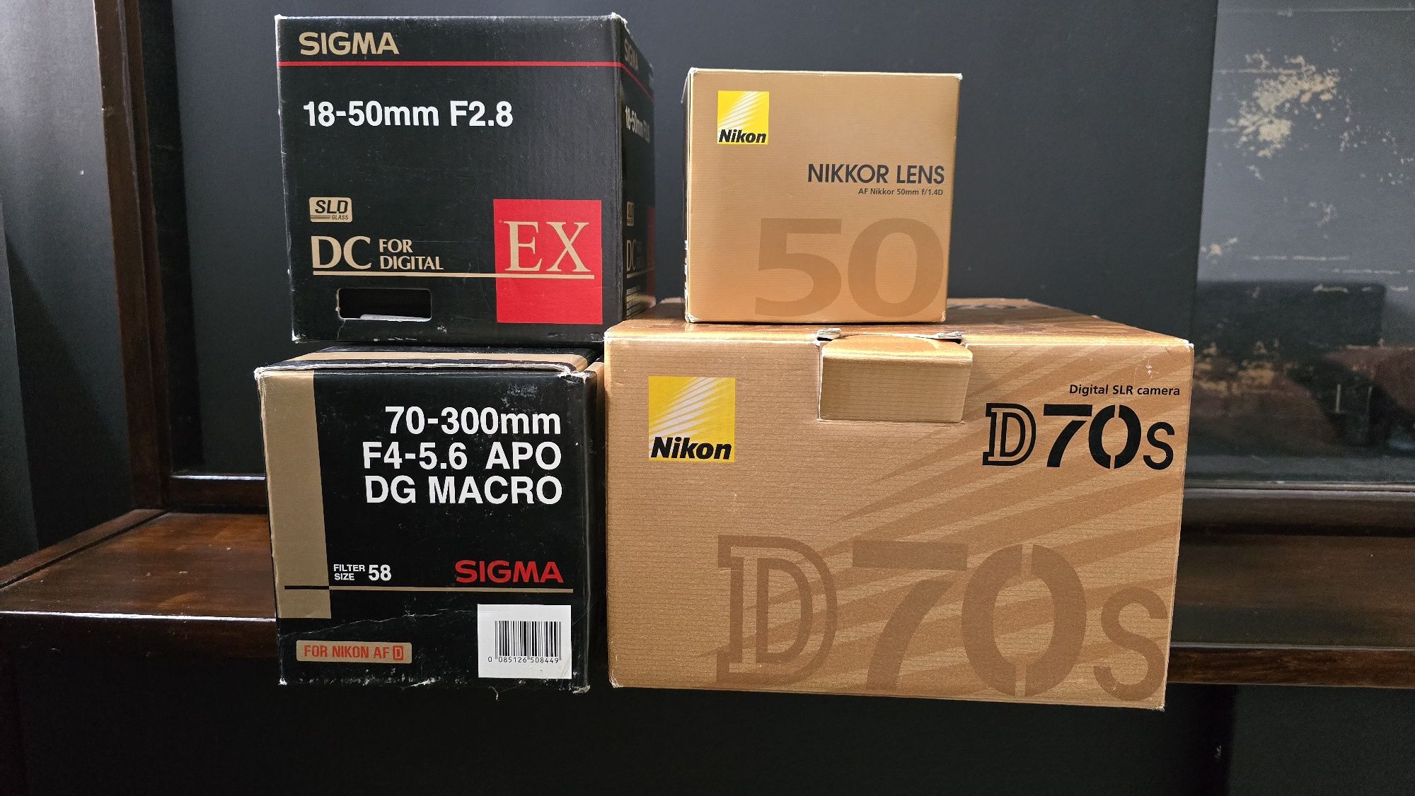 Nikon d70s 3 obiektywy nikon i sigma