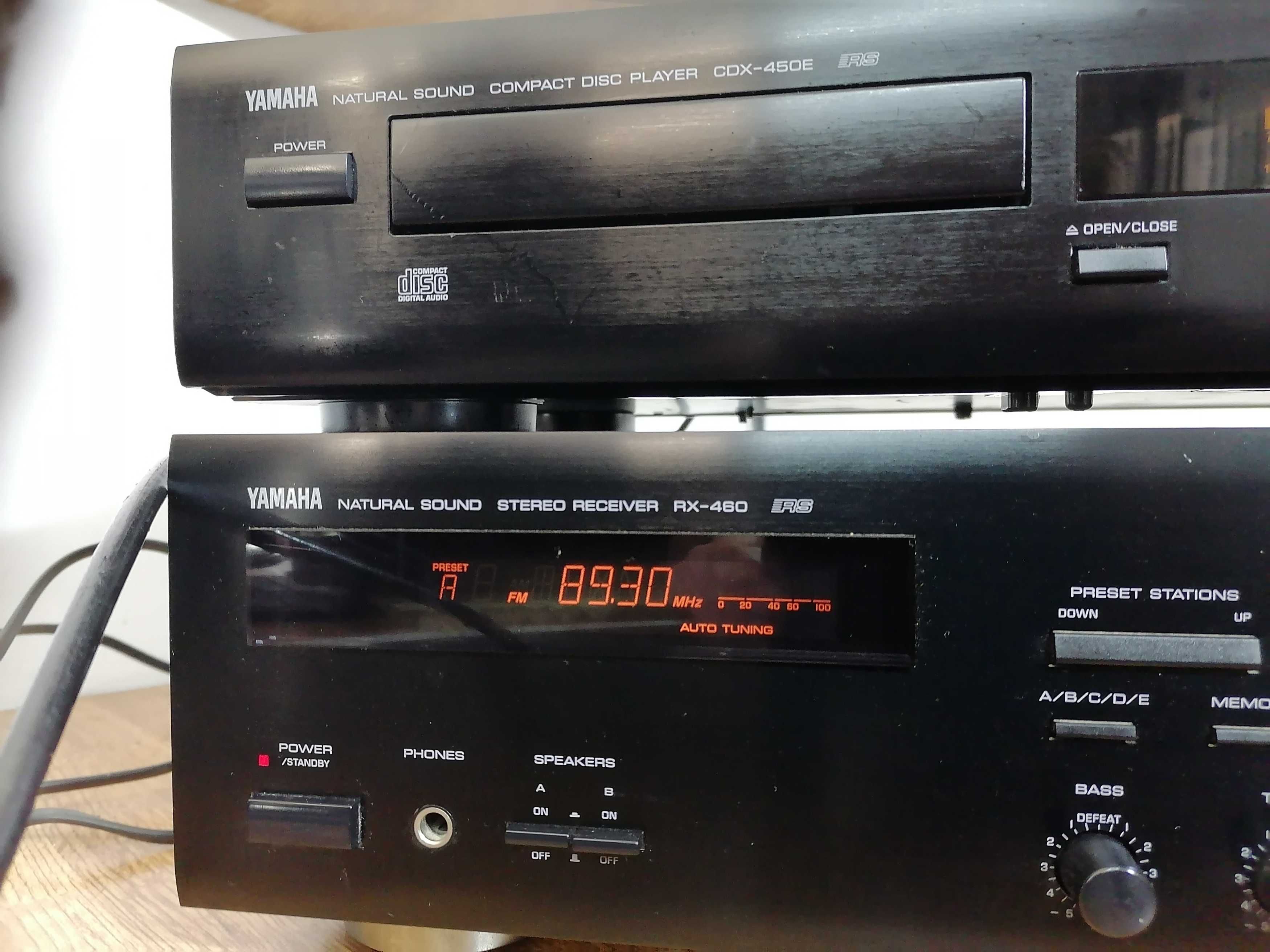Amplituner Stereo Yamaha RX-460 Odtwarzacz CDX-450E