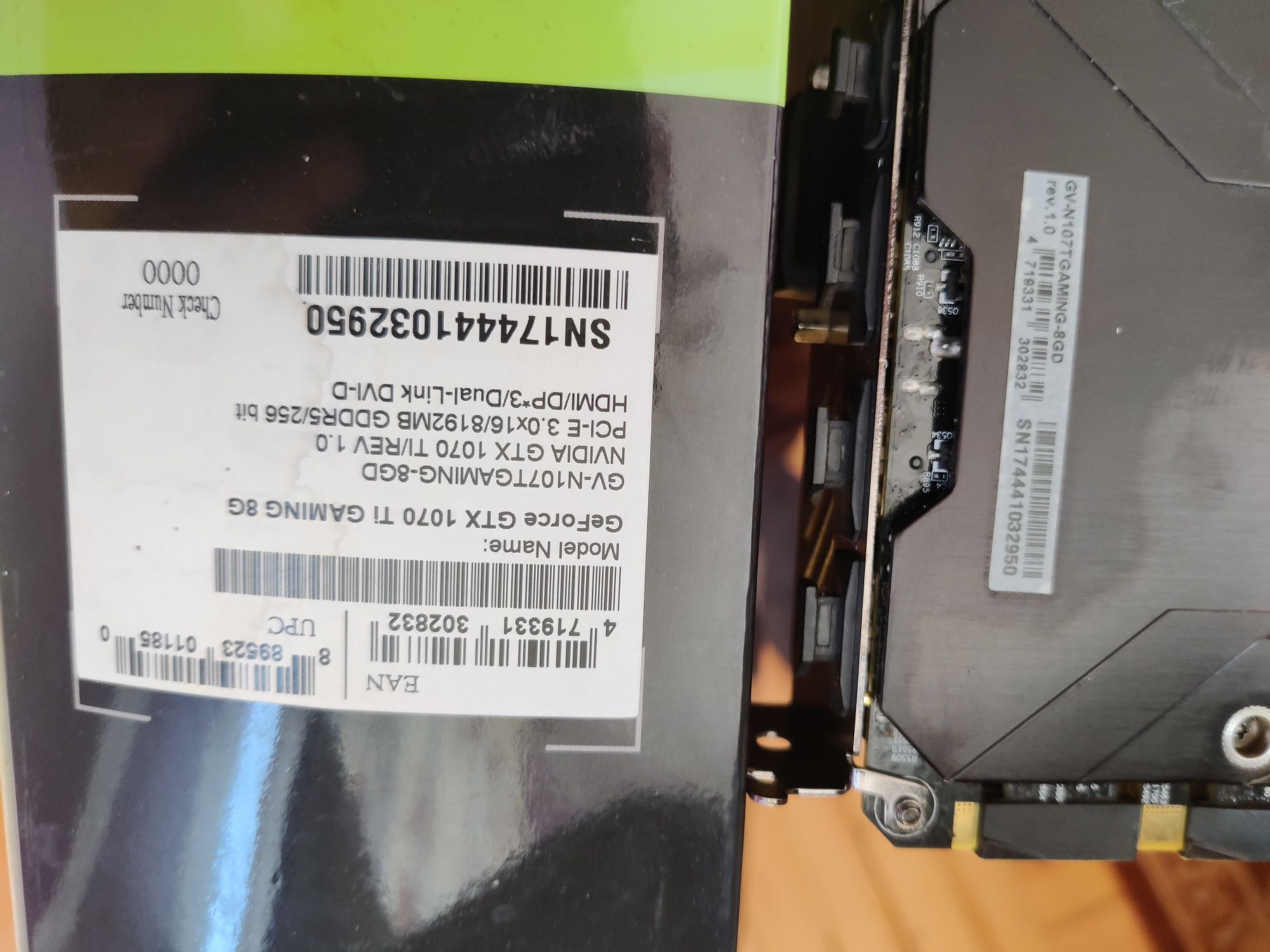 Gigabyte GeForce GTX 1070 Ti Gaming 8GB