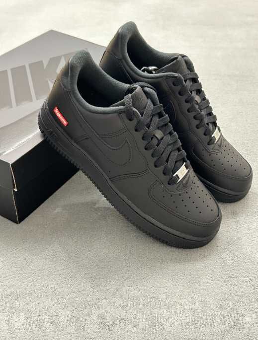 buty Espadryle Nike_Air_Force_1_Low_Supreme_Black Espadryle R.36