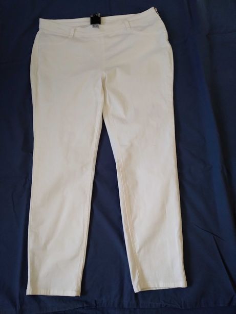 Spodnie damskie białe 18  B.G. bawełna