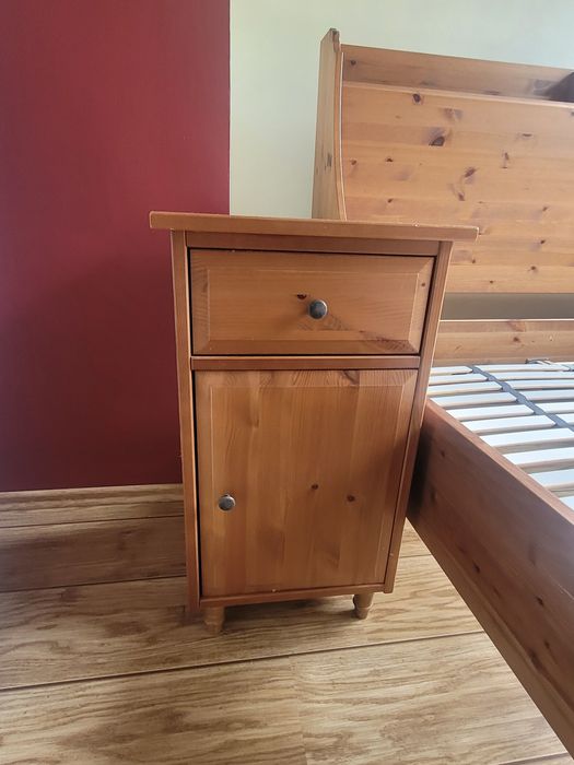 Łożko lite drewno IKEA LEKSVIK 140x200 cm