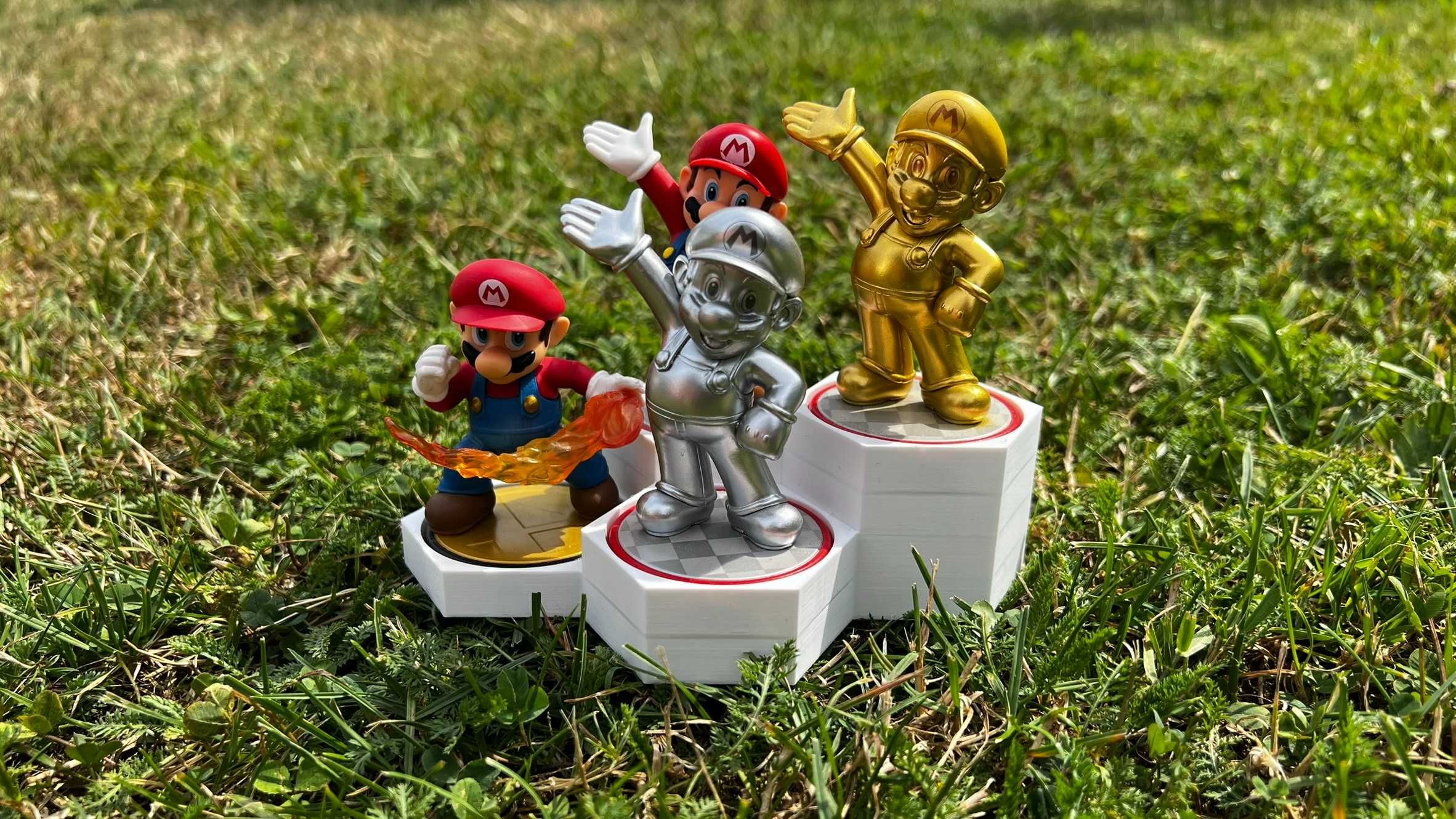 Stojak Podstawka na Figurki Nintendo Amiibo Druk 3D Display 3 sztuki