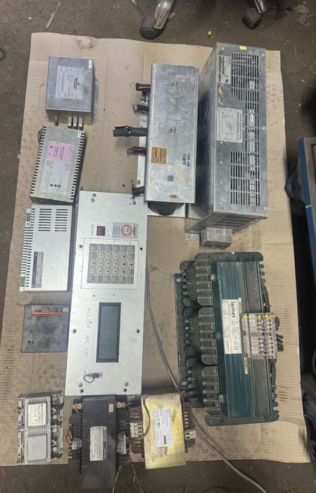 Części elektryczne z demontażu szaf sterowniczych