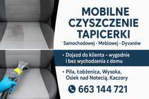 Mobilne Czyszczenie Tapicerki – Dojazd do Klienta! | Wyrzysk + 40km