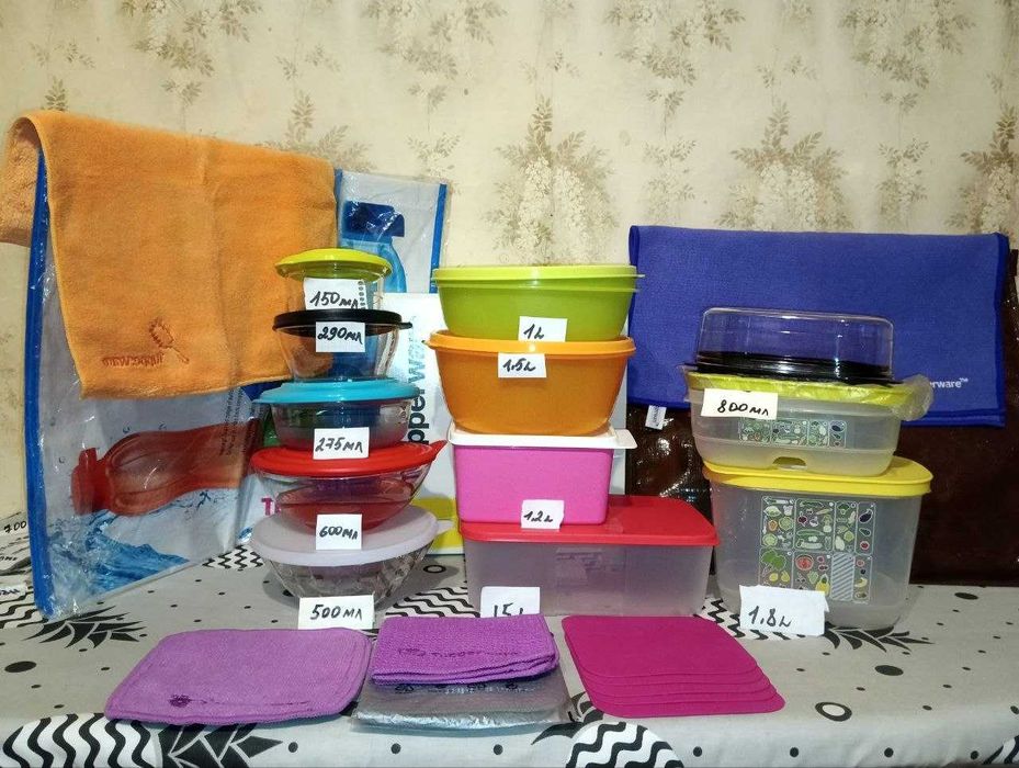 Контейнеры для хранения, для СВЧ, шейкеры, ланч-боксы Tupperware