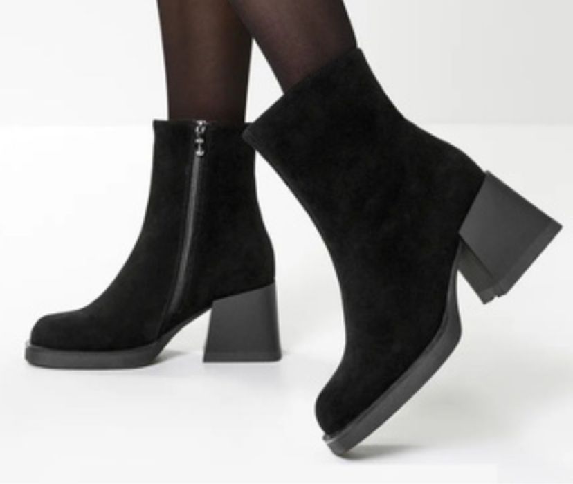 Жіночі ботильйони замша черевики ботинки