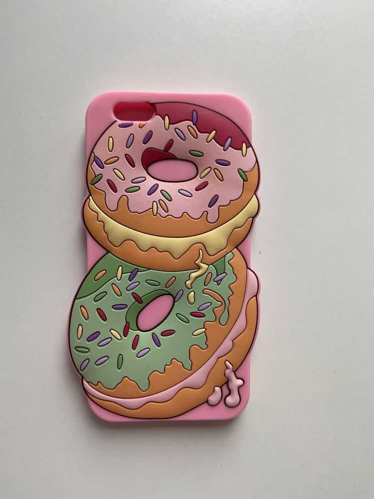 Case etui iPhone 6s donuts pączki różowe