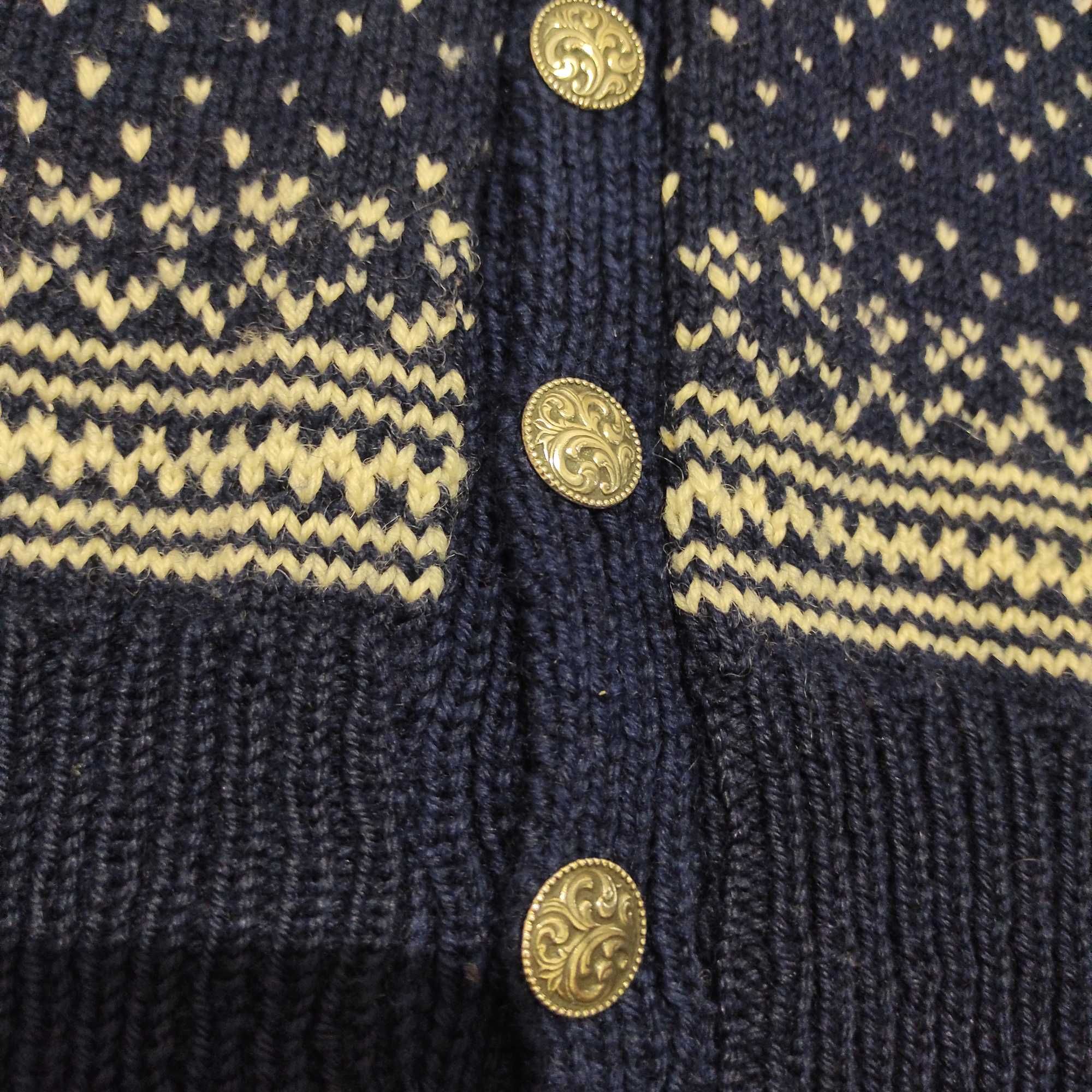 Norweski sweter męski 100 % wełna