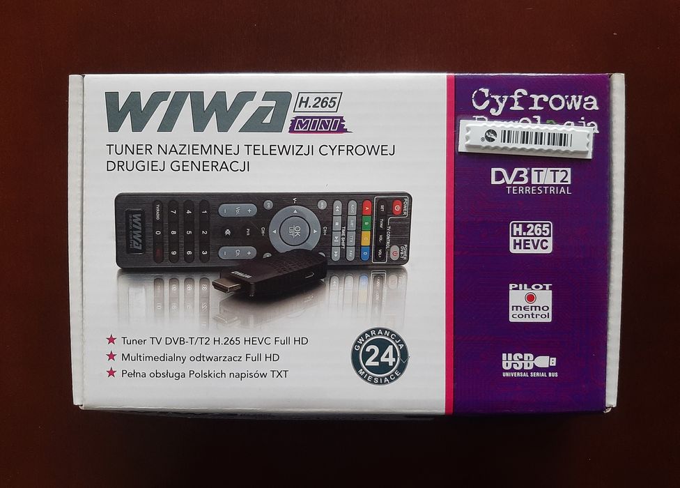 Tuner naziemnej telewizji cyfrowej H 265 MINI