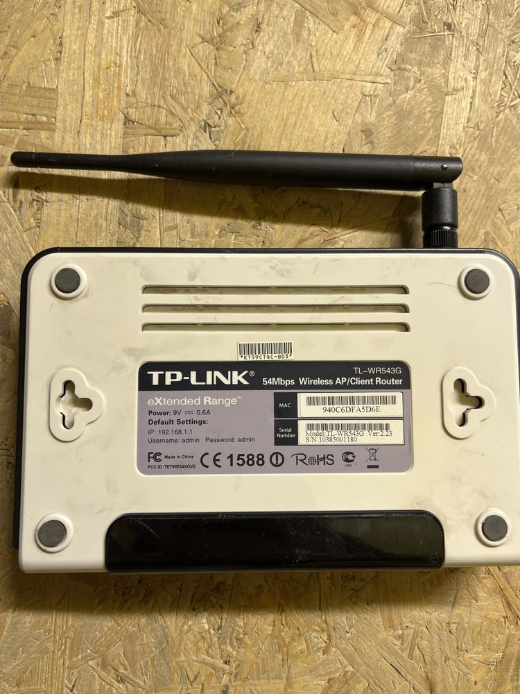 Modem router TP LINK TL WR543G
