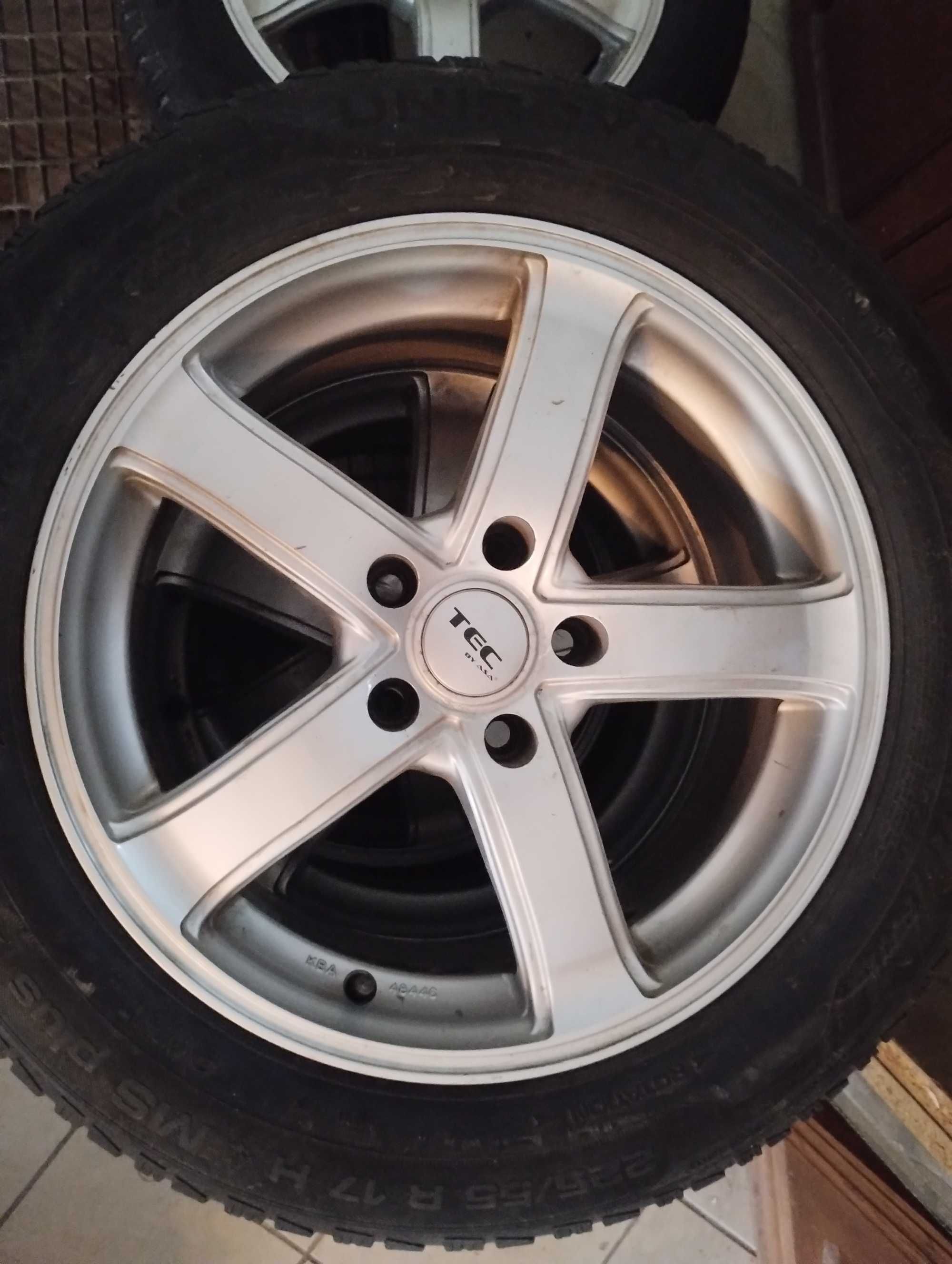 4x Felgi aluminiowe TEC 17 cali 5x114,3 + opony zimowe Mazda 6 2012-