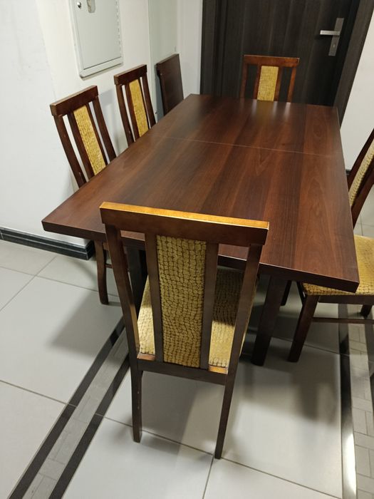 Stół+6 krzeseł komplet